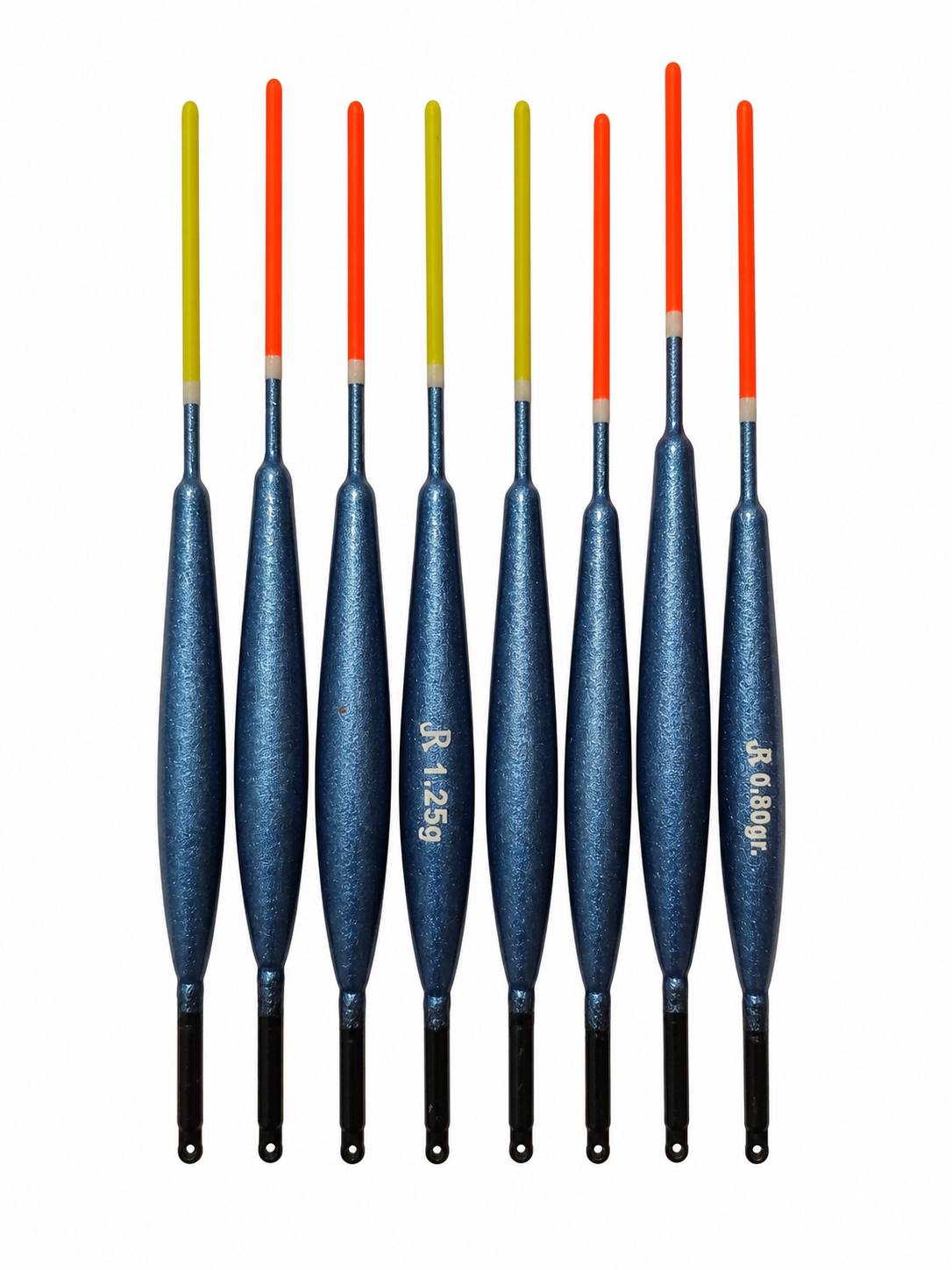 Sada splávků 1 – 9 ks JR (0,8g a 1,25g)