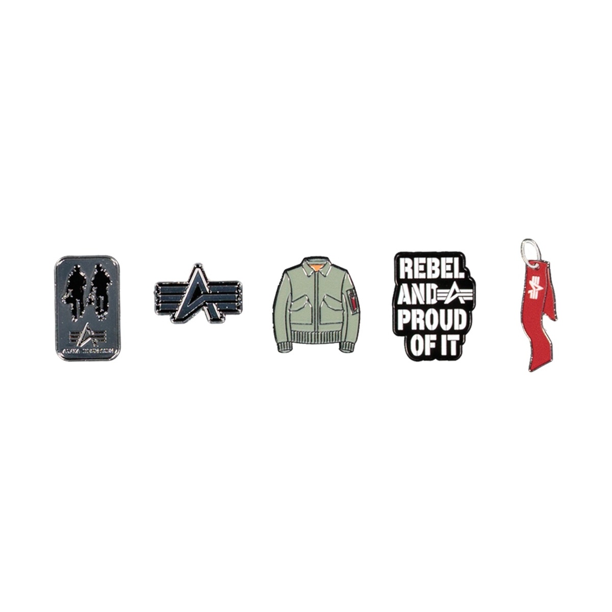 Sada odznaků Alpha Industries Pin Pack 5 ks