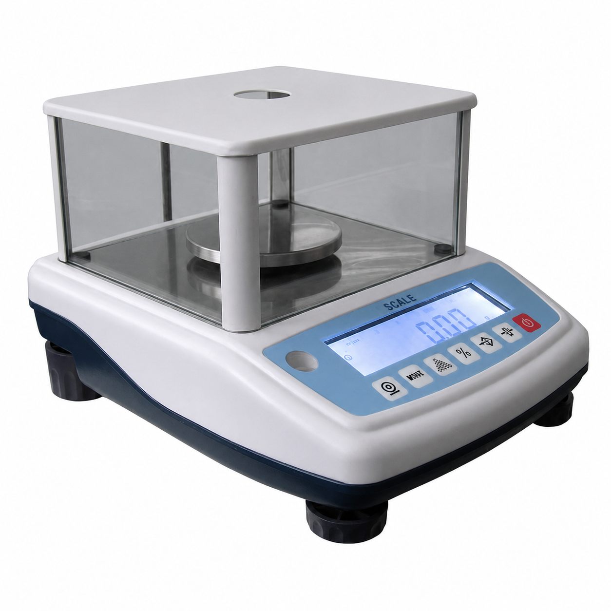 Certifikovaná laboratorní váha TSCALE NHB1200M, 1200g/0,02g, miska pr. 120mm
