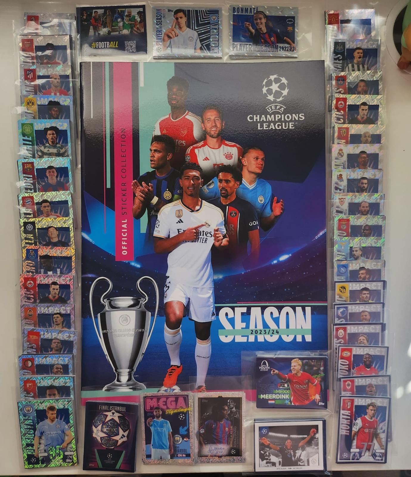 Kompletní set samolepek Topps 2023/24 + album