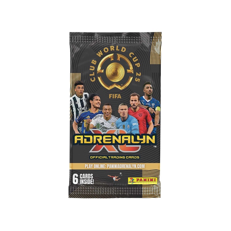2025 Panini FIFA Club World Cup Adrenalyn XL balíček karet