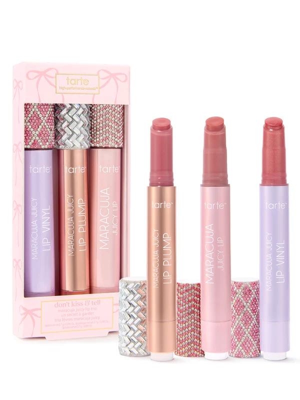 TARTE Don't Kiss & Tell Maracuja Juicy Lip Trio