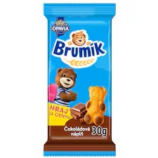 Brumík medvedík čokoládová náplň 30g